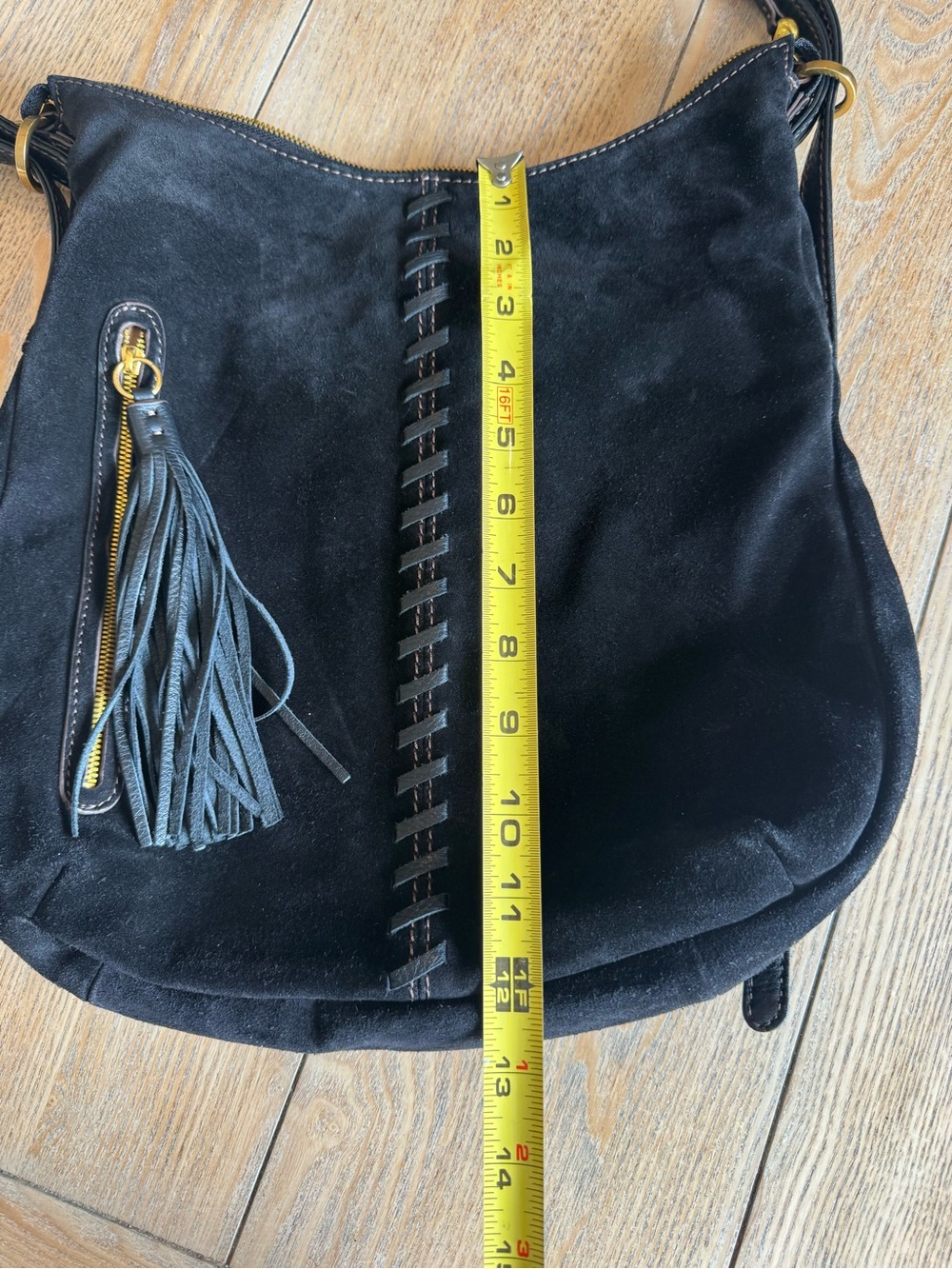 HOBO Merrin Convertible Backpack — Black with Gold Hardware - Picture 5 of 10